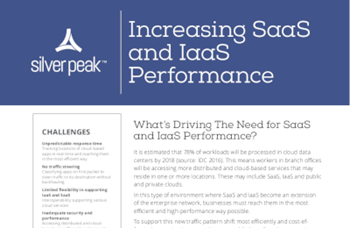 Silver Peak Increasing SaaS and IaaS Performance