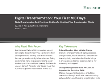 VMware Digital Transformation: Your First 100 Days