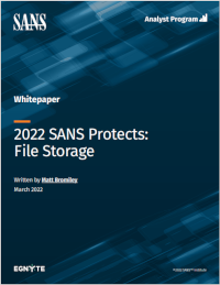 Egnyte- 2022 SANS Protects: File Storage