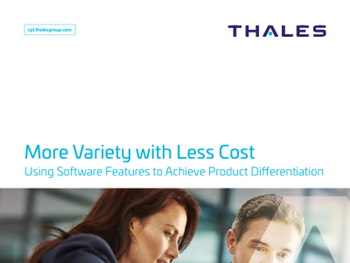Thales More Variety with Less Cost