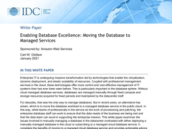 AWS Enabling Database Excellence: Moving the Database to Managed Services