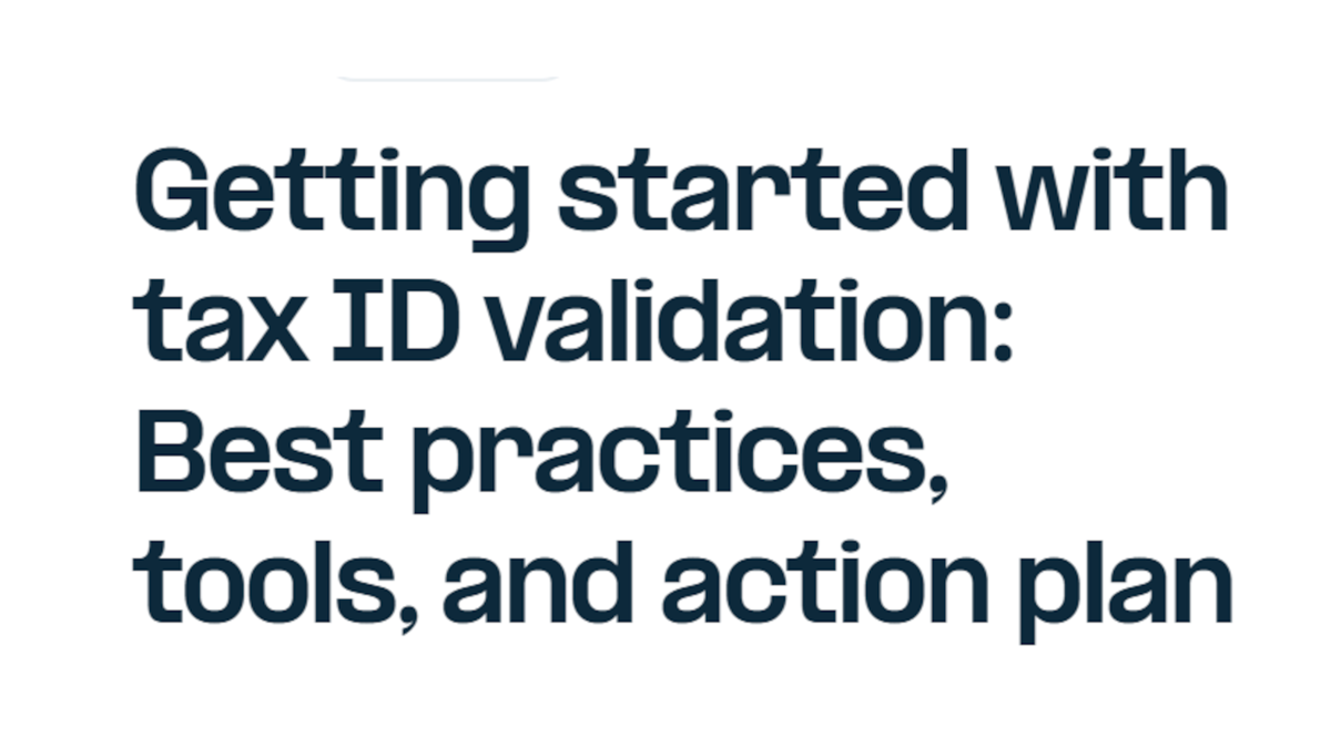 Fonoa-Getting started with tax ID validation: Best practices, tools, and action plan