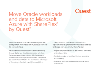 Move Oracle Workloads and Data to Microsoft Azure with SharePlex® by Quest®