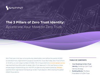 Saviynt The 3 Pillars of Zero Trust Identity