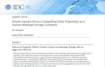 IDC: Hitachi Vantara Jumps into Midrange Storage with an Aggressive Offering