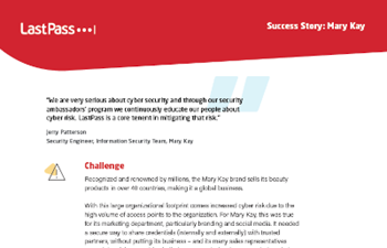 Mary Kay, LastPass Case Study