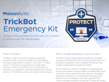 Malwarebytes The TrickBot Emergency Kit