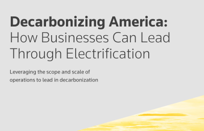 Decarbonising America: How Businesses Can Lead Through Electrification