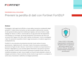 Previeni la perdita di dati con Fortinet FortiDLP