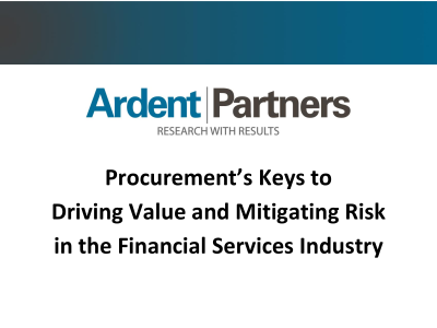Driving Value and Mitigating Risk in the Financial Services Industry
