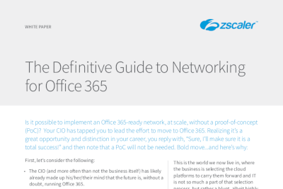 The Definitive Guide to Networking for Office 365