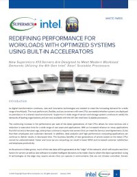 Redefining Performance for Workloads with Optimized Systems Using Built-in Accel