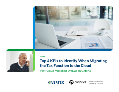 Top 4 KPIs to Identify When Migrating the Tax Function to the Cloud