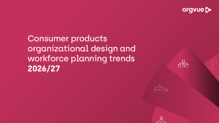 Consumer products organizational design and workforce planning trends