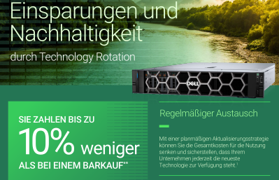 Einsparungen und Nachhaltigkeit - Server