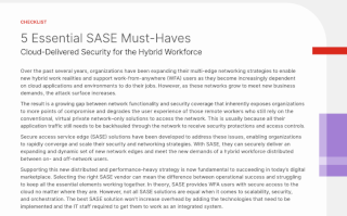 Essential SASE Must-haves​