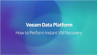 VM Backup and Instant Recovery