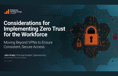Considerations for Implementing Zero Trust for the Workforce