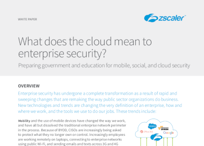 What Does the Cloud Mean to Enterprise Security?