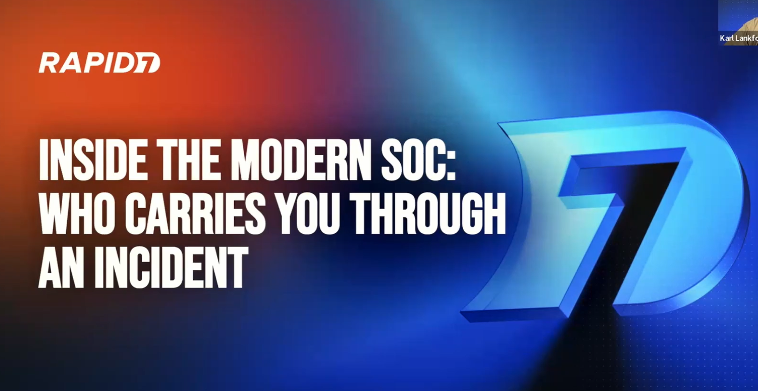 Inside the Modern SOC: Who carries you through an incident