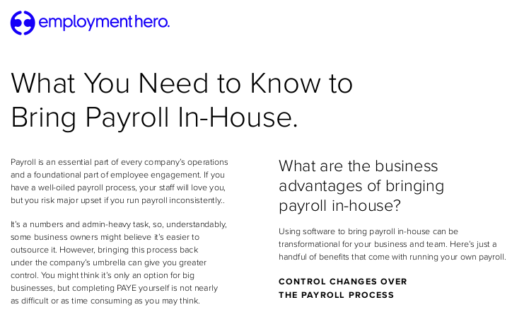 What You Need to Know to Bring Payroll In-House