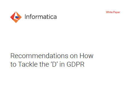 Recommendations on How to Tackle the ‘D’ in GDPR
