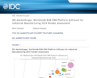 IDC MarketScape: B2B CRM Platform Software for Industrial Manufacturing