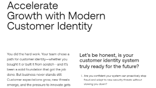 Accelerate Growth with Modern Customer Identity
