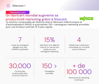 Un fabricant mondial augmente sa productivité marketing avec Sitecore