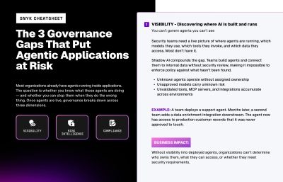 The 3 Governance Gaps That Put Agentic Applications at Risk