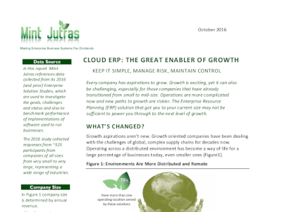 Cloud ERP: The Great Enabler of Growth