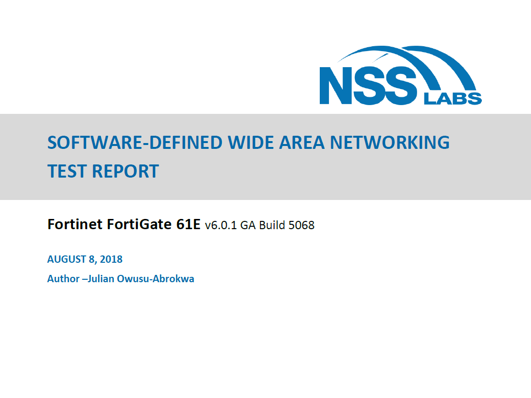 Report Cover