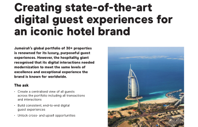 Creating state-of-the-art digital guest experiences for an iconic hotel brand