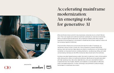 Accelerating mainframe modernisation: An emerging role for generative AI
