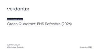 Green Quadrant Report: EHS Software (2026)
