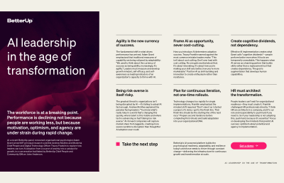AI Leadership In The Age Of Transformation