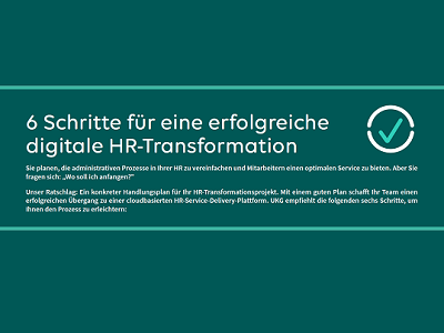 6 Schritte für eine erfolgreiche digitale HR-Transformation