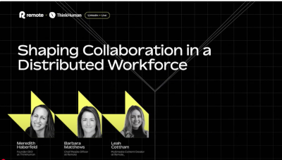 Shaping collaboration in a distributed workforce