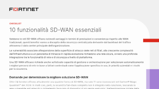 10 funzionalità SD-WAN essenziali