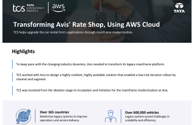 Avis Group Modernizes to the AWS Cloud with TCS