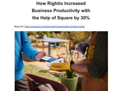 How Rightio Increased Business Productivity with the Help of Square by 30%