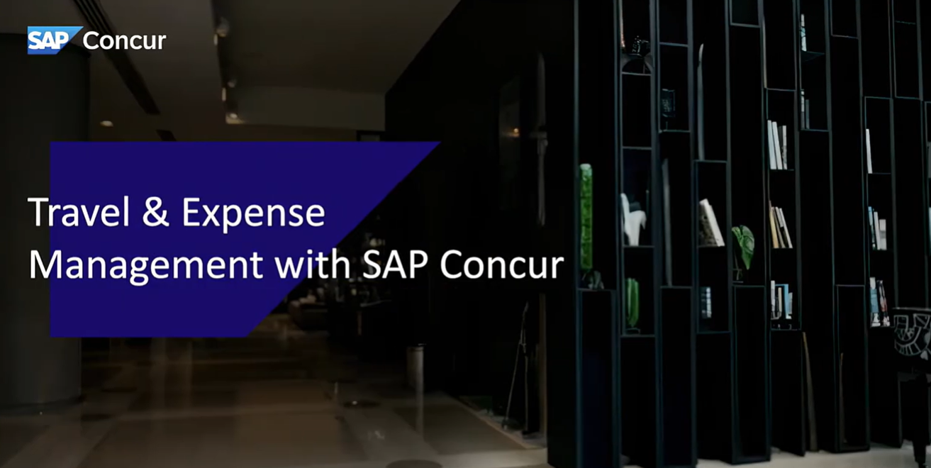 Travel & Expense Management with SAP Concur
