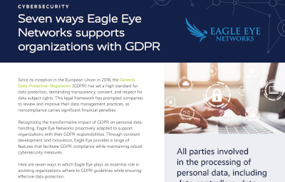 7 Ways Eagle Eye Networks supports organisations with GDPR