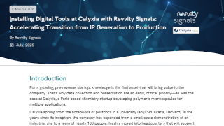 Case Study: Installing Digital Tools at Calyxia with Revvity Signals: Accelerating IP to Production
