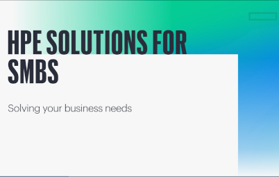 Introduction to HPE Solutions for SMB