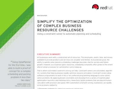 Simplify the Optimisation of Complex Business Resource Challenges