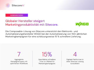 Globaler Hersteller steigert Marketingproduktivität mit Sitecore
