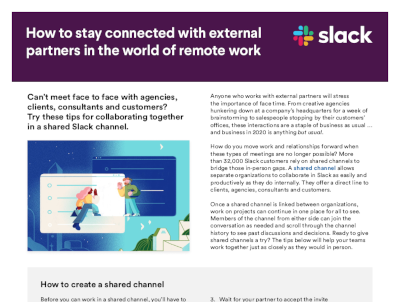How to Stay Connected with External Partners in the World of Remote Work