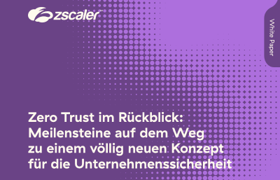 Meilensteine auf dem Weg  zu einem völlig neuen Konzept  für die Unternehmenssic